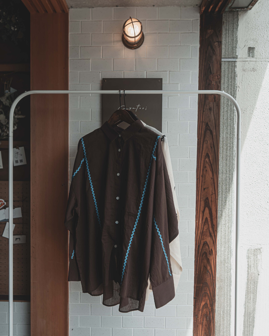 Cotton voile line shirt