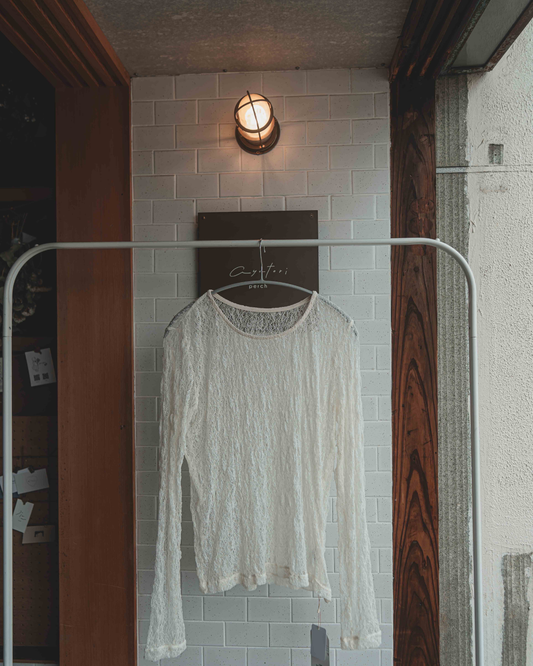Mesh lace pullover