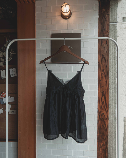 Camisole with sheer lace