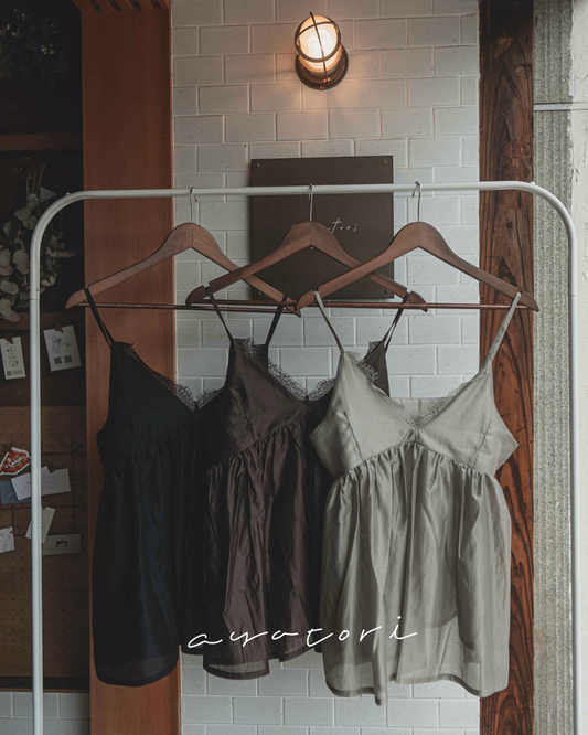 Camisole with sheer lace