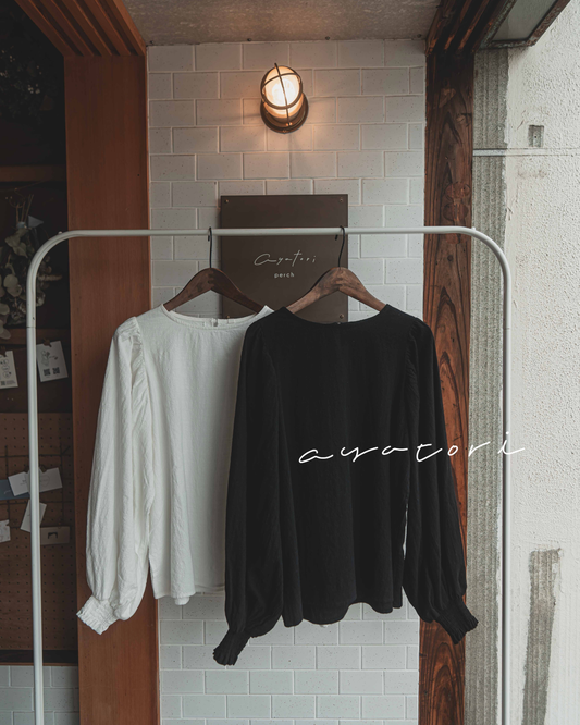 Puffy sleeves blouse