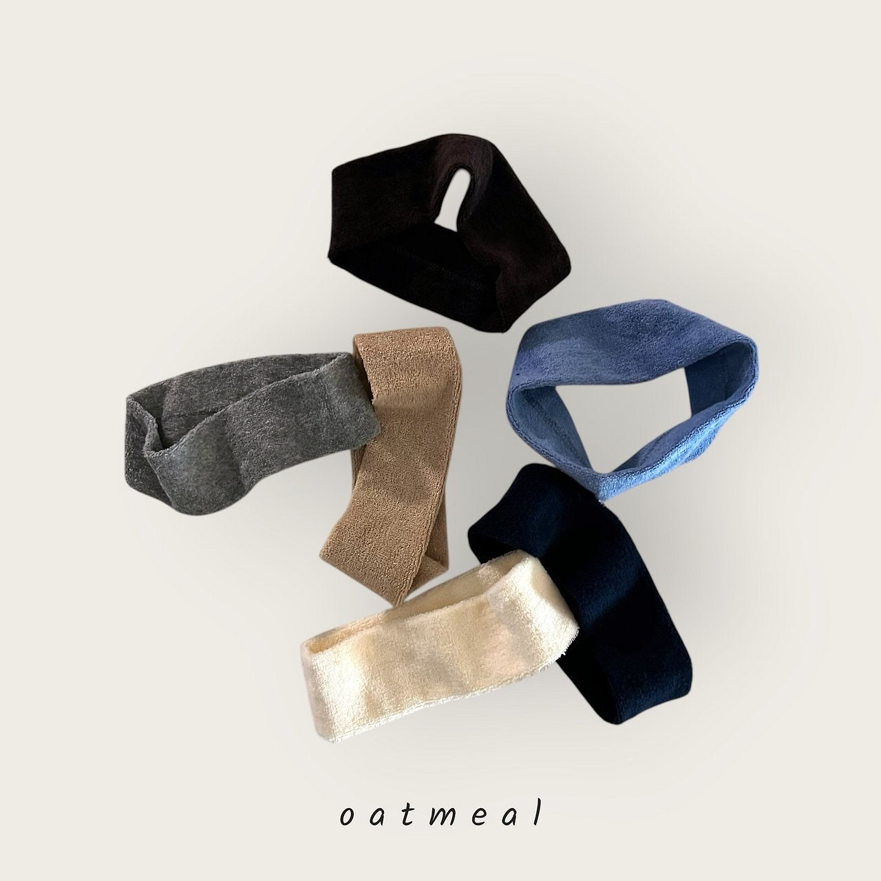 oatmeal towel hair band