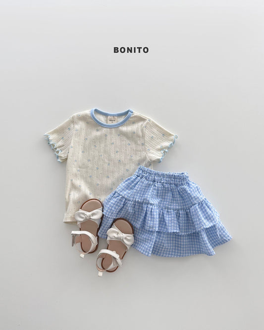 BONITO bloom eyelet tee