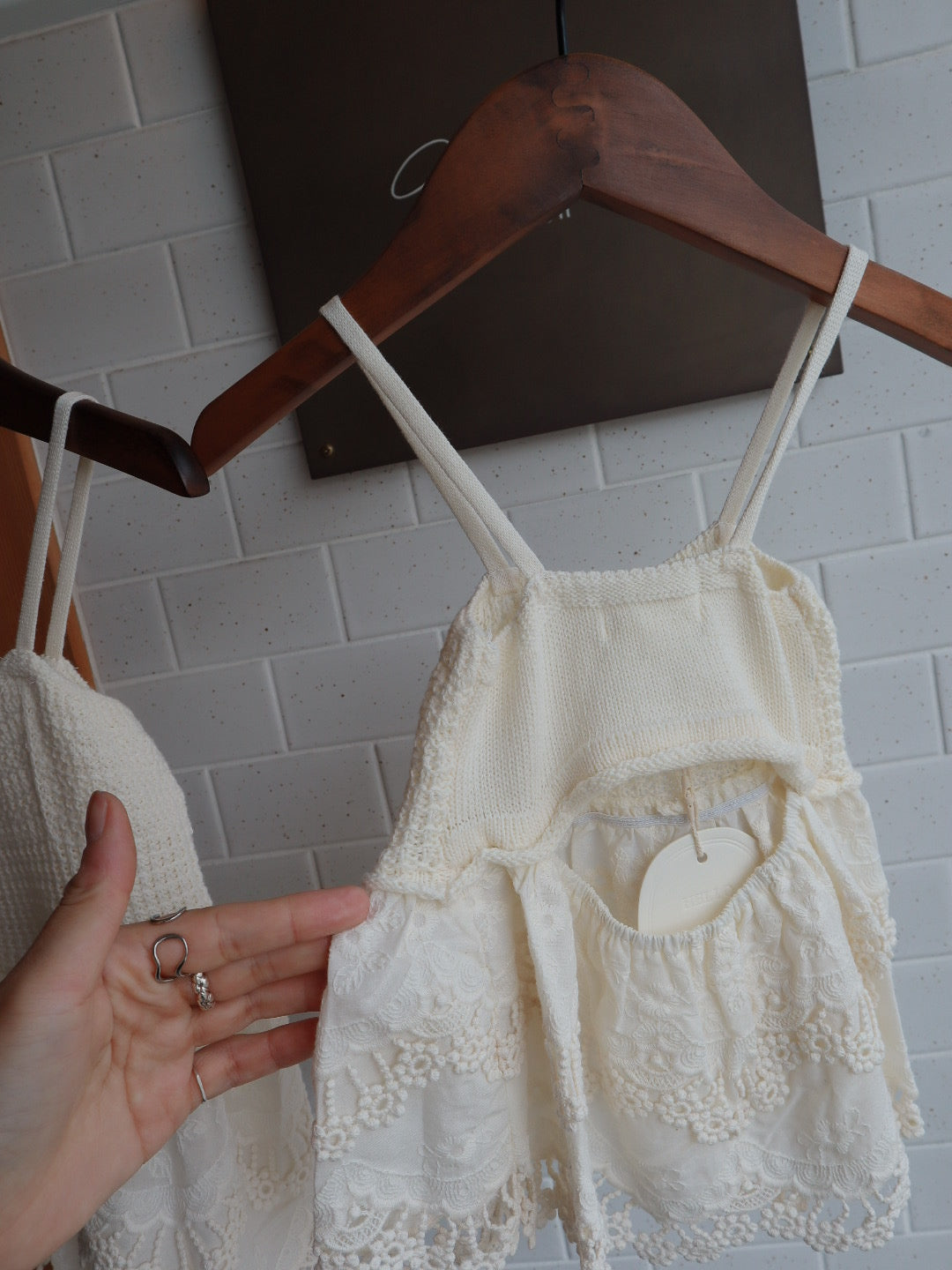 lace paneled camisole