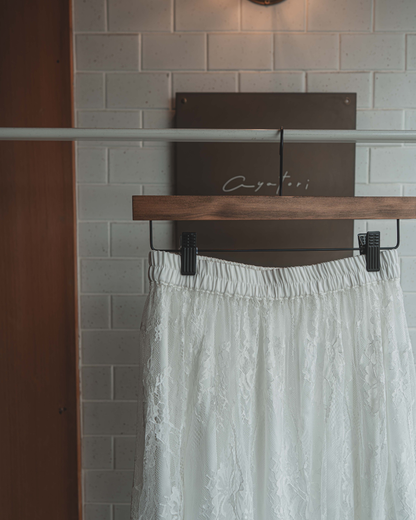 Lace skirt with petticoat