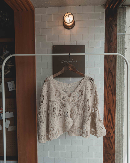 Crochet short cardigan