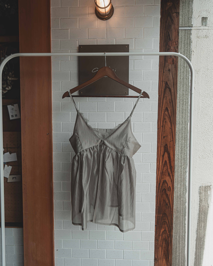 Camisole with sheer lace