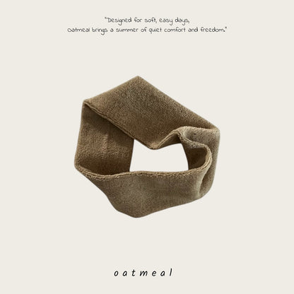 oatmeal towel hair band