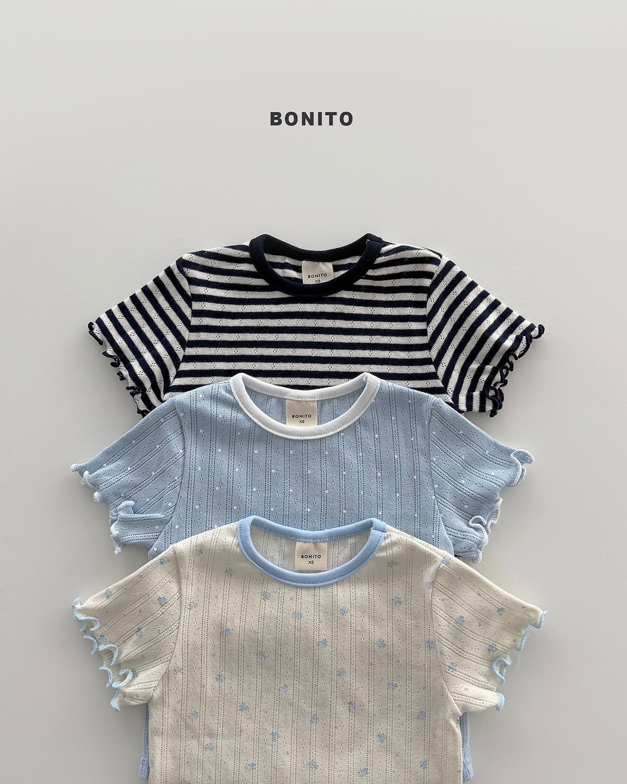 BONITO bloom eyelet tee