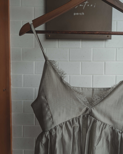 Camisole with sheer lace