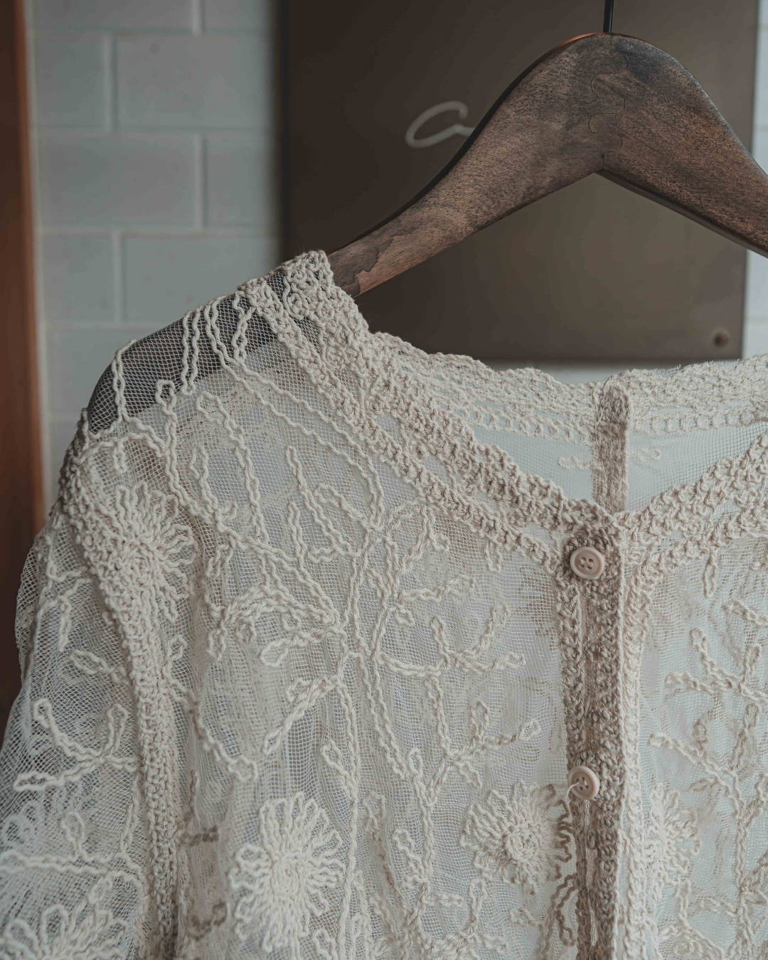 Crochet lace cardigan