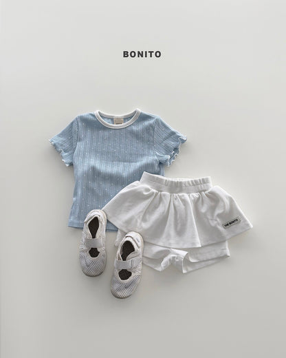 BONITO bloom eyelet tee
