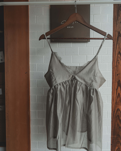 Camisole with sheer lace
