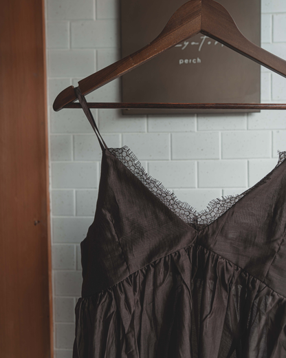 Camisole with sheer lace
