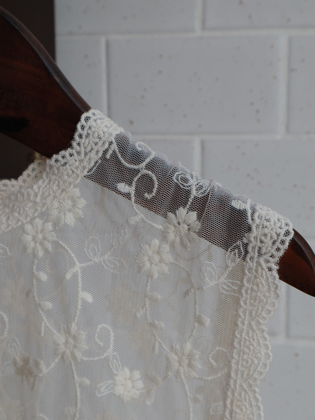 lace layered vest