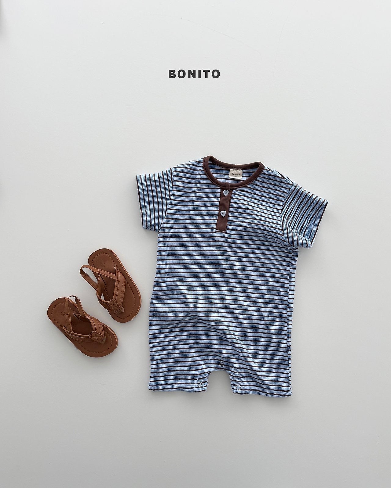 BONITO bebe summer waffle suit