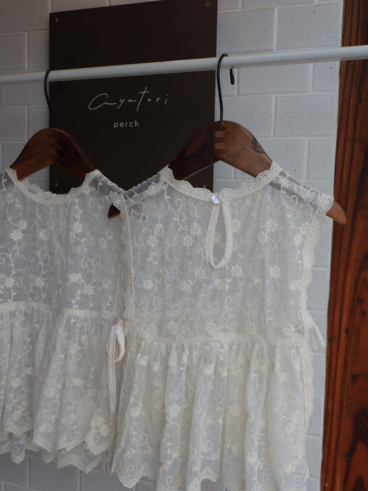lace layered vest