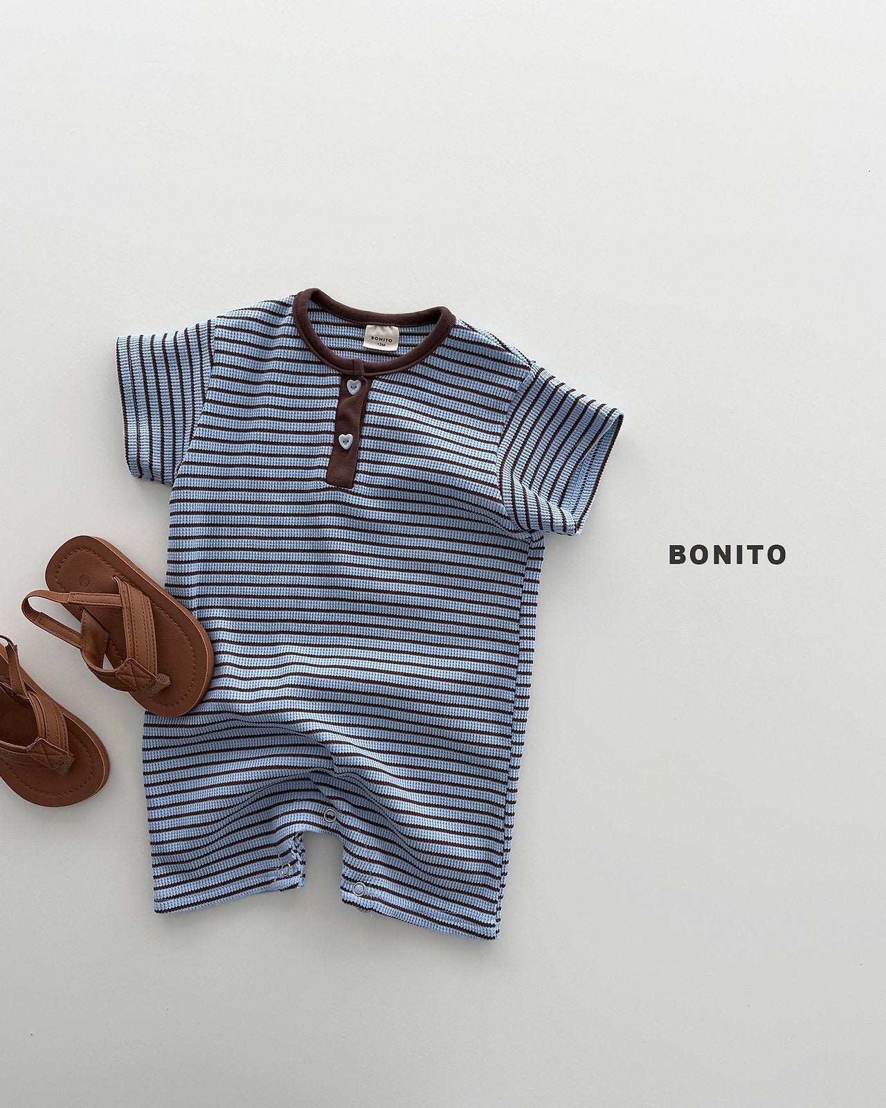BONITO bebe summer waffle suit