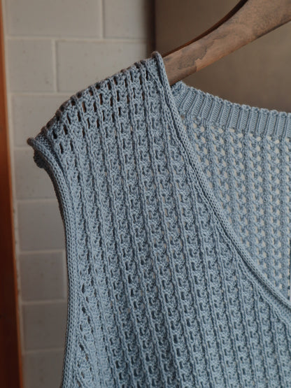 mesh knit vest