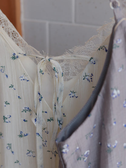 Flower lace camisole dress