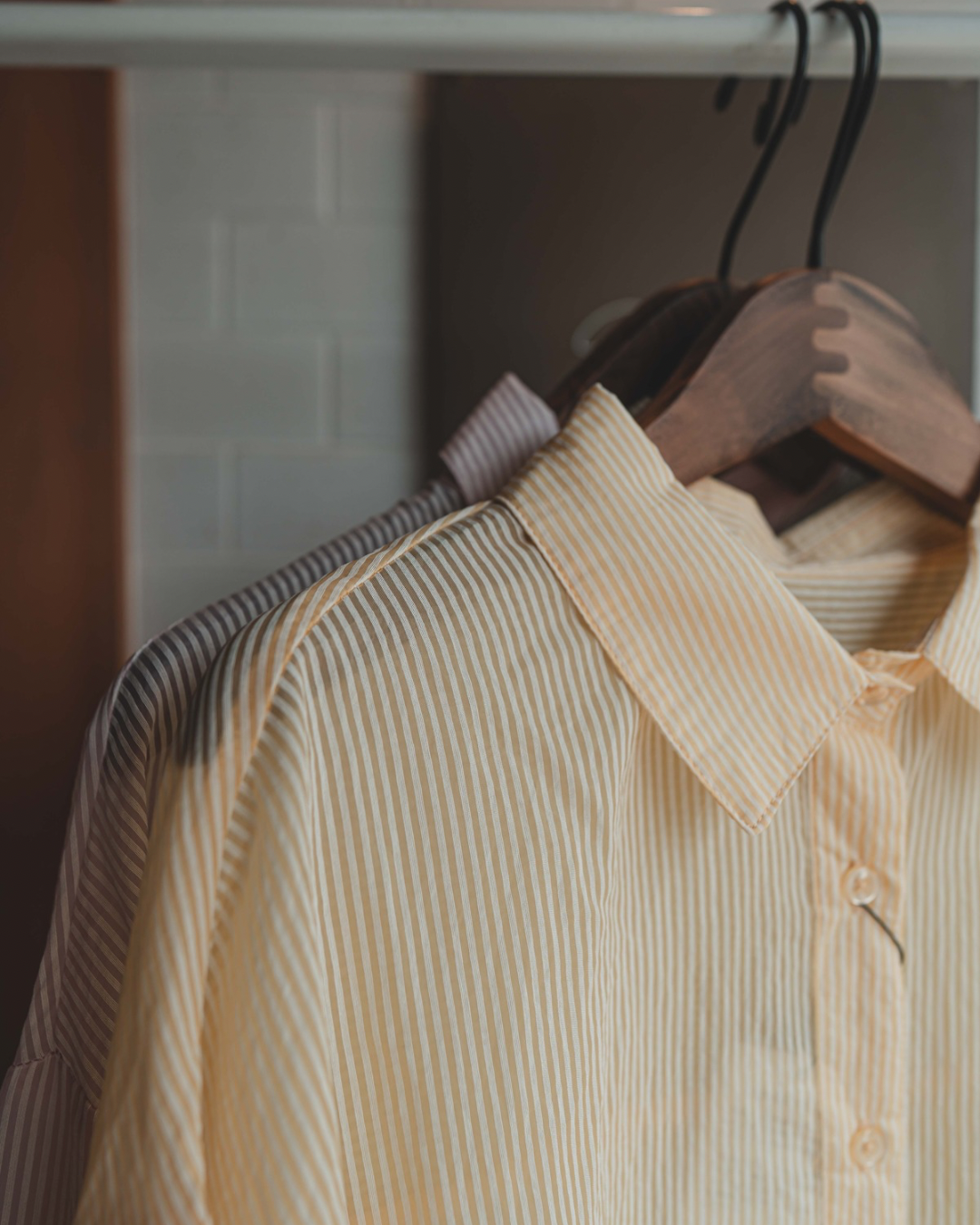 Stripe sheer shirt