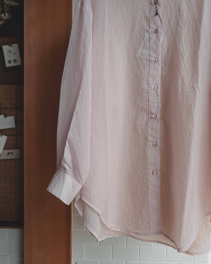 Stripe sheer shirt
