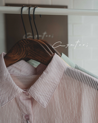 Stripe sheer shirt