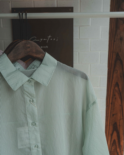Stripe sheer shirt