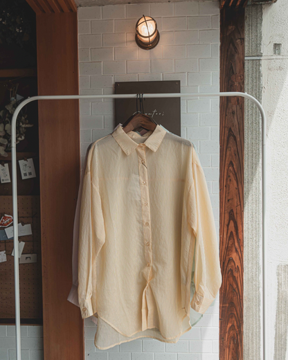 Stripe sheer shirt